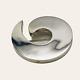 Vintage Mexico 925 Sterling Silver Swirl Modernist Chunky Brooch Pin -5552