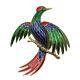 Vintage Philippe Trifari Lorient Brooch Enameled Large Bird Of Paradise Figural