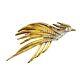 Vintage Rare Signed Givenchy Pave Bird Brooch (a1714)