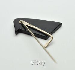 Vintage Signed Betty Cooke Modernist Designer Sterling Silver Bird Pin Brooch