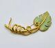 Vintage Signed Givenchy Paris Massive Bird Of Paradise 5 In Leaf Brooch Rare
