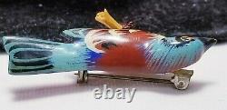 Vintage Signed Takahashi Bluebird Bird Brooch Pin