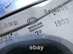 Vintage Sterling GEORG JENSEN Large 2 3/8 Pin Brooch Dove Bird no. 70 Denmark