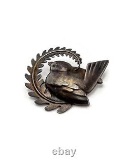 Vintage Sterling Silver 925 George Jensen Denmark 304 Bird Pin Brooch