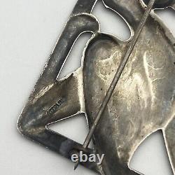 Vintage Sterling Silver Bird Brooch