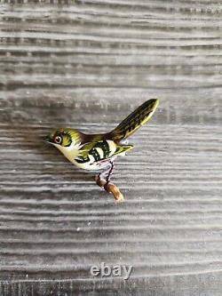 Vintage Takahashi Wood BIRD Pin Brooch Unsigned #2