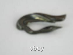Vintage Taxco, Mexico Sterling silver Swan, bird modern pin, brooch signed