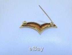 Vintage Tiffany & Co. 18K Gold Seagull Bird Pin Brooch