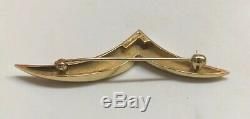 Vintage Tiffany & Co 750 18K Yellow Gold Seagull Bird Brooch Pin Paloma Picasso