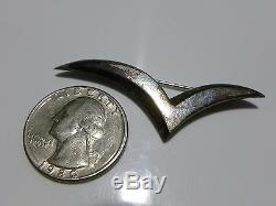 Vintage Tiffany & Co Seagull Bird Sterling Silver Estate Brooch Pin 2 1/8