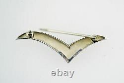 Vintage Tiffany & Co Sterling Silver Bird Seagull Brooch Pin 1 1/8 With Pouch