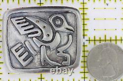Vintage Villasana Taxco Mexico Bird Sterling Silver 925 Brooch Pin Signed