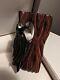 Vintage Woodpecker Hand Carved Bakelite & Wood Bird Brooch/pin