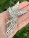 Vintage Brooch Bird Circa Antique 1930s Large 4 Inches Flying Bird Very Rare Pin
