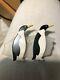 Vintage Guillemette L'hoir Couture Marching Penguin Birds Pin Brooch Memphis