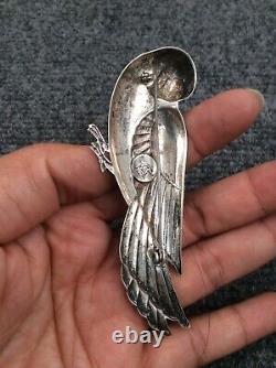 Vtg Norseland by Coro sterling Silver 925 bird Pin brooch