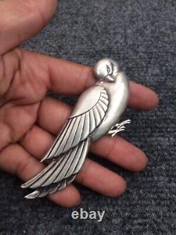 Vtg Norseland by Coro sterling Silver 925 bird Pin brooch